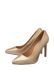 Ravel Gold Stiletto-Heel Court Shoes - Image 2 of 4