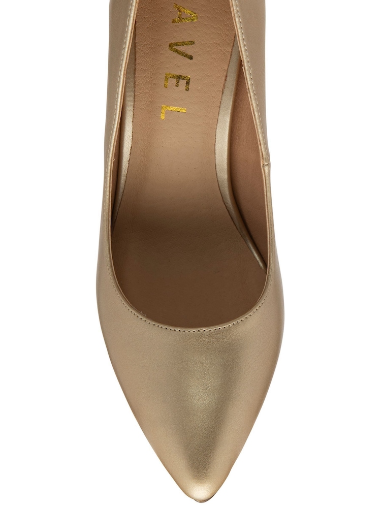 Ravel Gold Stiletto-Heel Court Shoes - Image 4 of 4
