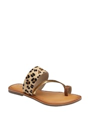 Ravel de couro com biqueira Sandals - Imagem 1 de 4