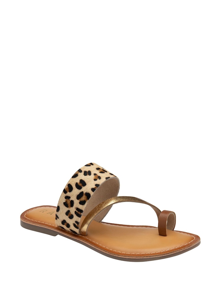 Ravel de couro com biqueira Sandals - Imagem 1 de 4