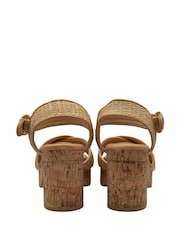 Ravel Natural Open-Toe Platform Sandals - Image 3 of 4