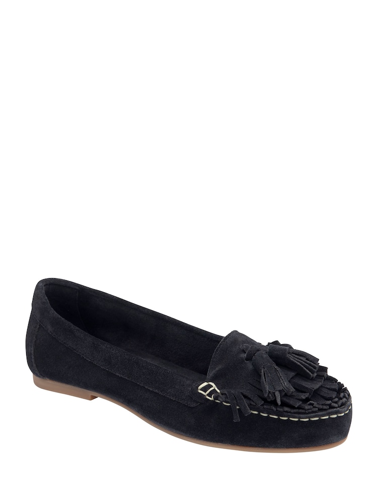 Ravel Blue Suede Loafers - Image 1 of 4