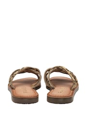 Ravel Animal Print Leather Flat Mule Sandals - Image 3 of 4