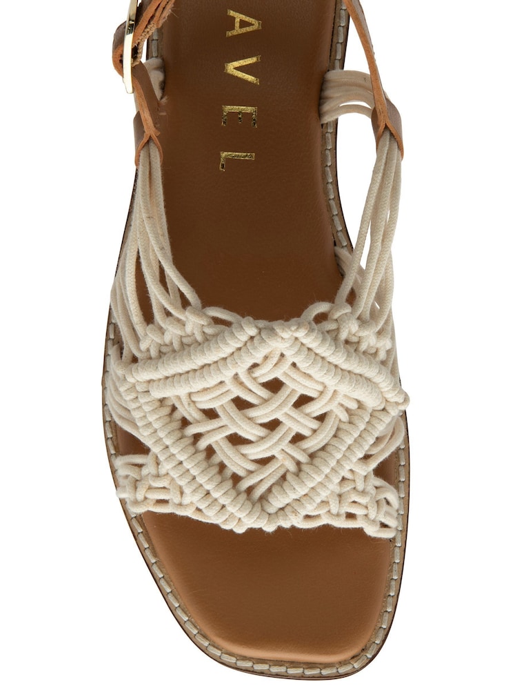 Creme - Sandálias planas Ravel Textile Weave - Imagem 5 de 5