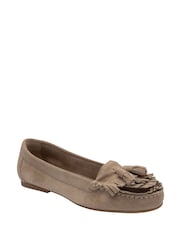 Ravel Natural Suede Loafers - Image 1 of 4