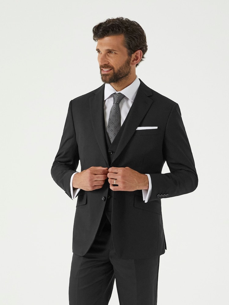 Skopes Black Slim Fit Farnham Suit Jacket - Image 1 of 5 Skopes Black Slim Fit Farnham Suit Jacket - Image 1 of 5