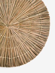 Set of 3 Neutral Woven Rattan Wall Plaques - Image 5 of 5