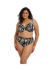 Elomi Black Echo Shell Underwired Plunge Bikini Top - Image 4 of 6