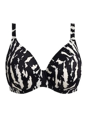Elomi Black Echo Shell Underwired Plunge Bikini Top - Image 6 of 6