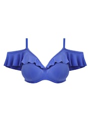 Elomi Blue Bardot Plain Sailing Underwired Bikini Top - Image 5 of 5