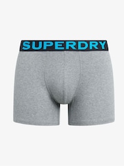 Superdry Grey Boxers 3 Pack - Image 2 of 4
