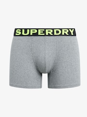 Superdry Grey Boxers 3 Pack - Image 3 of 4