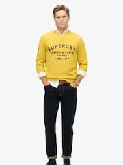 Superdry Yellow Workwear Appliqué Sweatshirt - Image 2 of 3