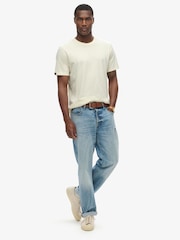 Superdry Cream Classic Essential Relaxed T-Shirt - Image 2 of 3
