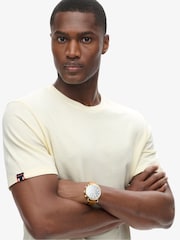 Superdry Cream Classic Essential Relaxed T-Shirt - Image 3 of 3