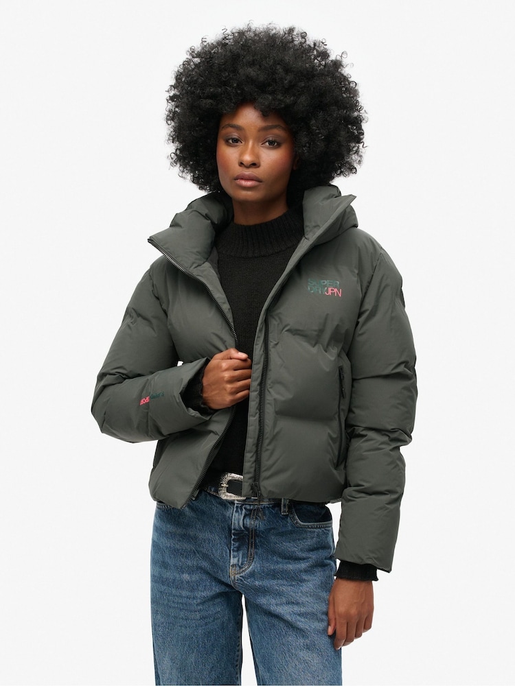 Chaqueta acolchada de corte recto con capucha de Superdry - Imagen 1 de 2 Chaqueta acolchada de corte recto con capucha de Superdry - Imagen 1 de 2