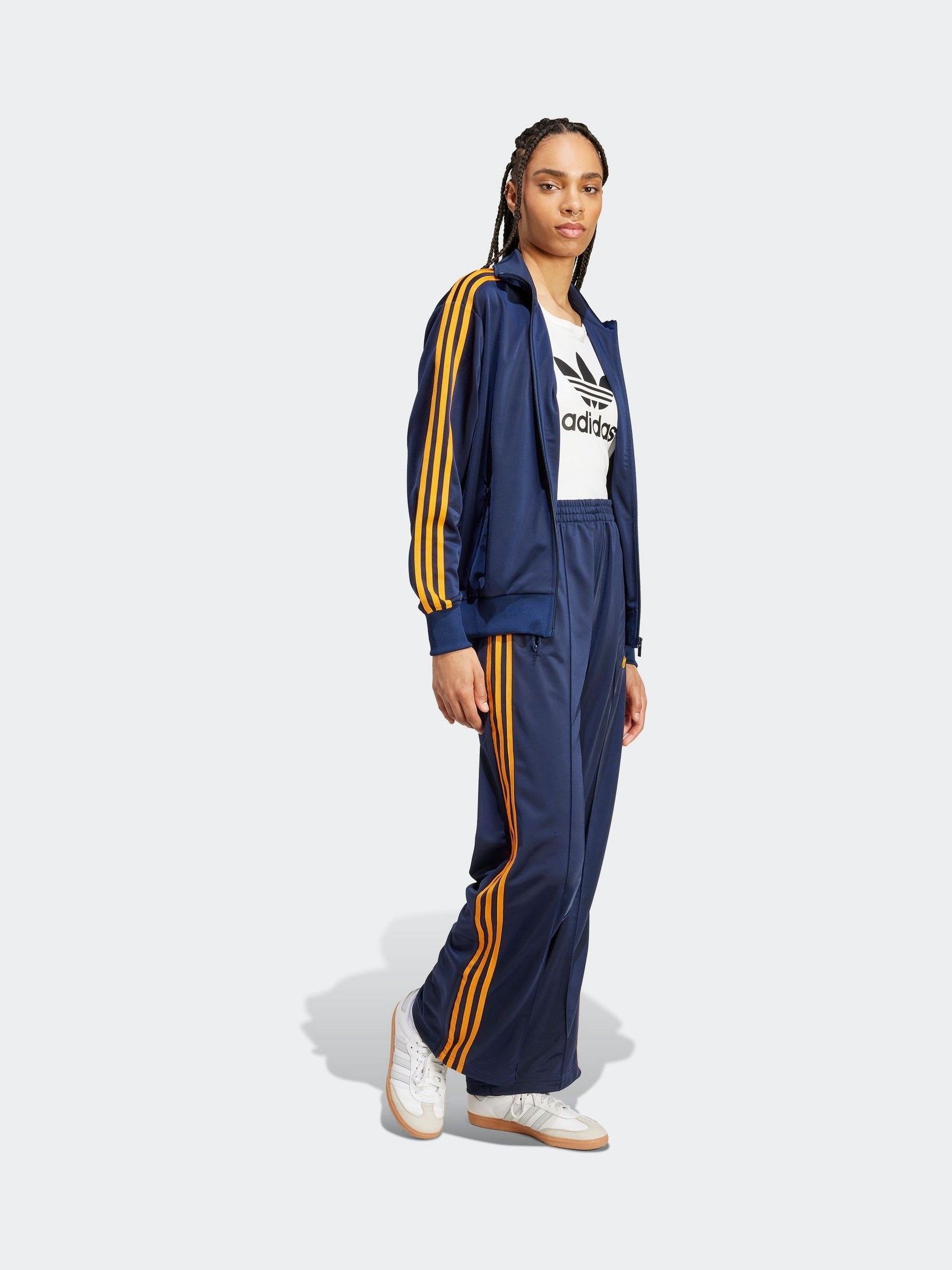Buy adidas Originals Navy Blue Firebird Loose Track Pant Trousers