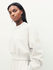 adidas Grey ALL SZN Soft Lux Loose Sweatshirt - Image 4 of 5