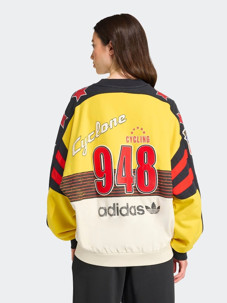 Moletom adidas Originals Archive Cycling Oversize 100% Algodão - Imagem 2 de 6
