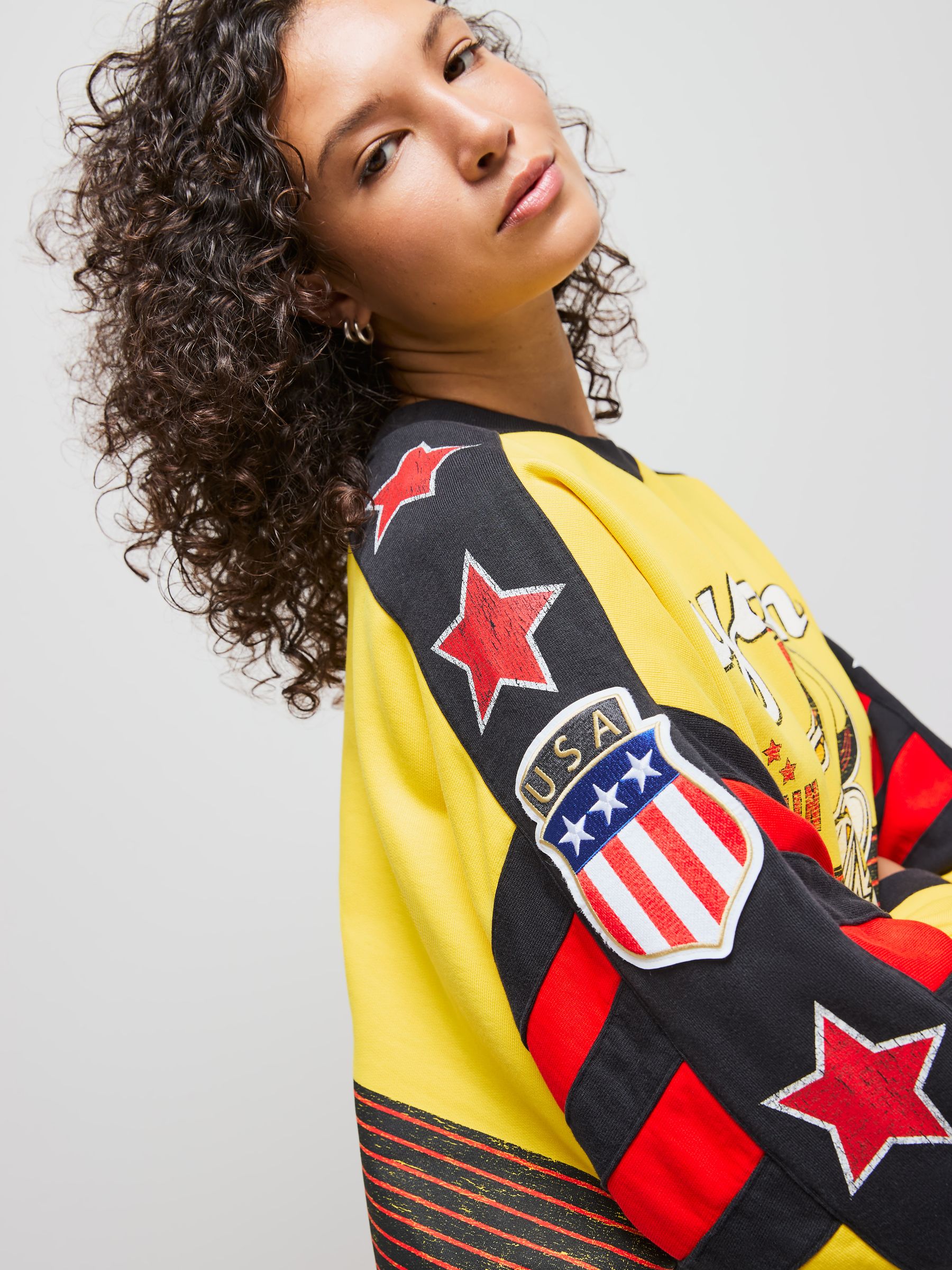 Buy adidas Originals Yellow Archive Cycling Oversize 100% Cotton