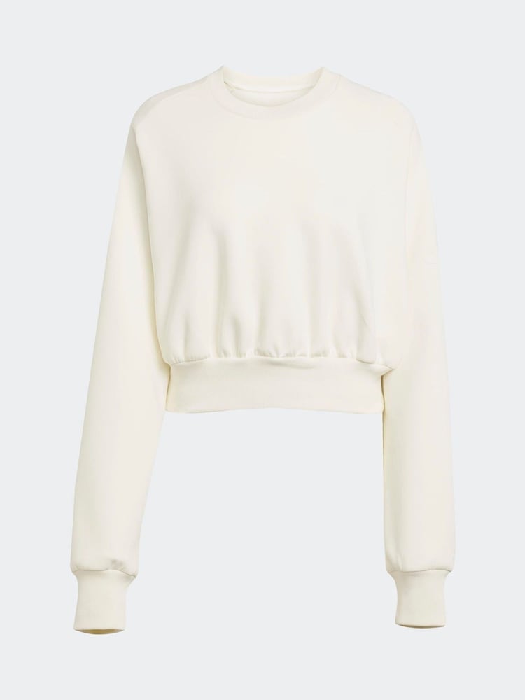 adidas White ALL SZN Soft Lux Loose Sweatshirt - Image 6 of 6