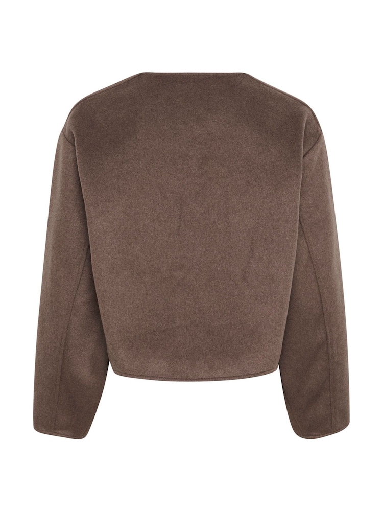 Soaked in Luxury Jada Boxy Fit Cropped Buttons Jacket - Image 6 of 6