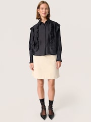 Soaked in Luxury Karolina Ruffles Regular Fit Black Shirt - Image 2 of 6