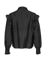 Soaked in Luxury Karolina Ruffles Regular Fit Black Shirt - Image 6 of 6