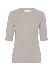 Soaked in Luxury Spina Short Sleeve Rib Knit  Pullover T-shirt - Image 5 of 6