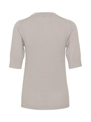 Soaked in Luxury Spina Short Sleeve Rib Knit  Pullover T-shirt - Image 6 of 6