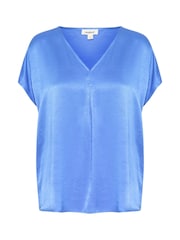 Soaked in Luxury Jessabell V-Neck Satin Casual Fit Top - Image 5 of 6