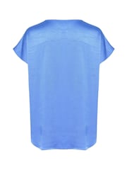 Soaked in Luxury Jessabell V-Neck Satin Casual Fit Top - Image 6 of 6