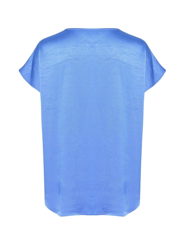 Soaked in Luxury Jessabell V-Neck Satin Casual Fit Top - Image 6 of 6
