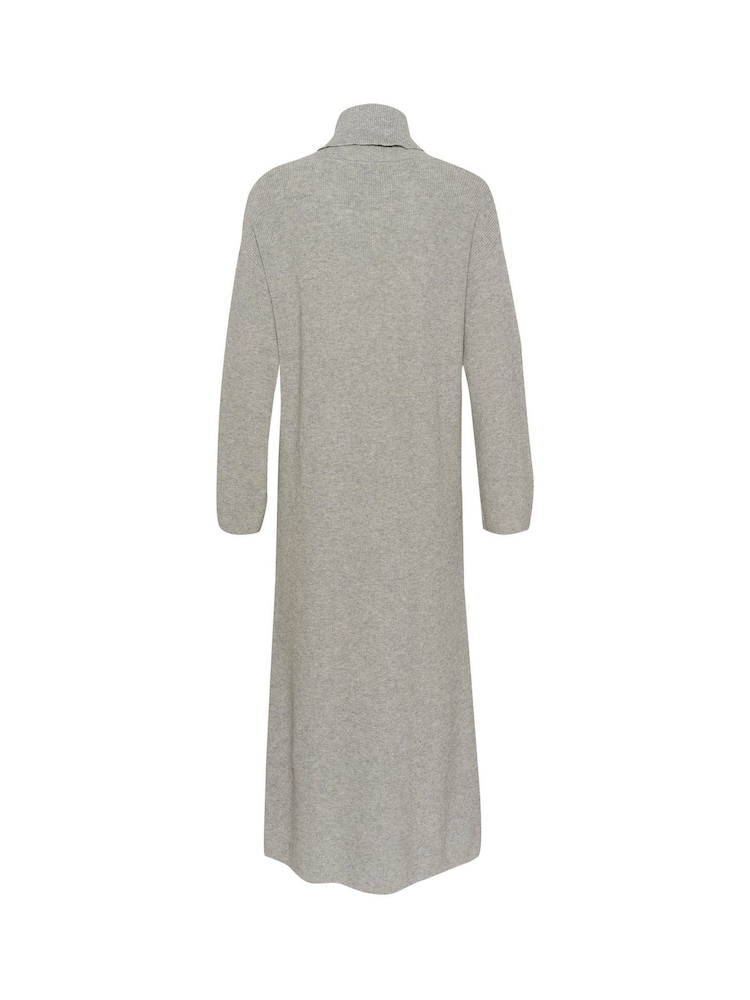 Soaked in Luxury Grey Sanja Rollneck Knitted Maxi Dress - Image 5 of 5