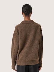 Soaked in Luxury Selta Long Sleeves Polo Pullover Jumper - Image 2 of 6