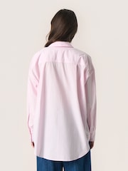 Soaked in Luxury Pink Calico Loose Fit Button Up 100% Cotton Shirt - Image 2 of 6