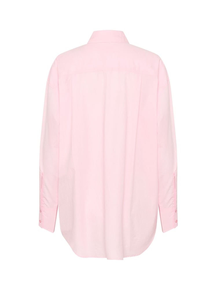 Soaked in Luxury Pink Calico Loose Fit Button Up 100% Cotton Shirt - Image 5 of 6