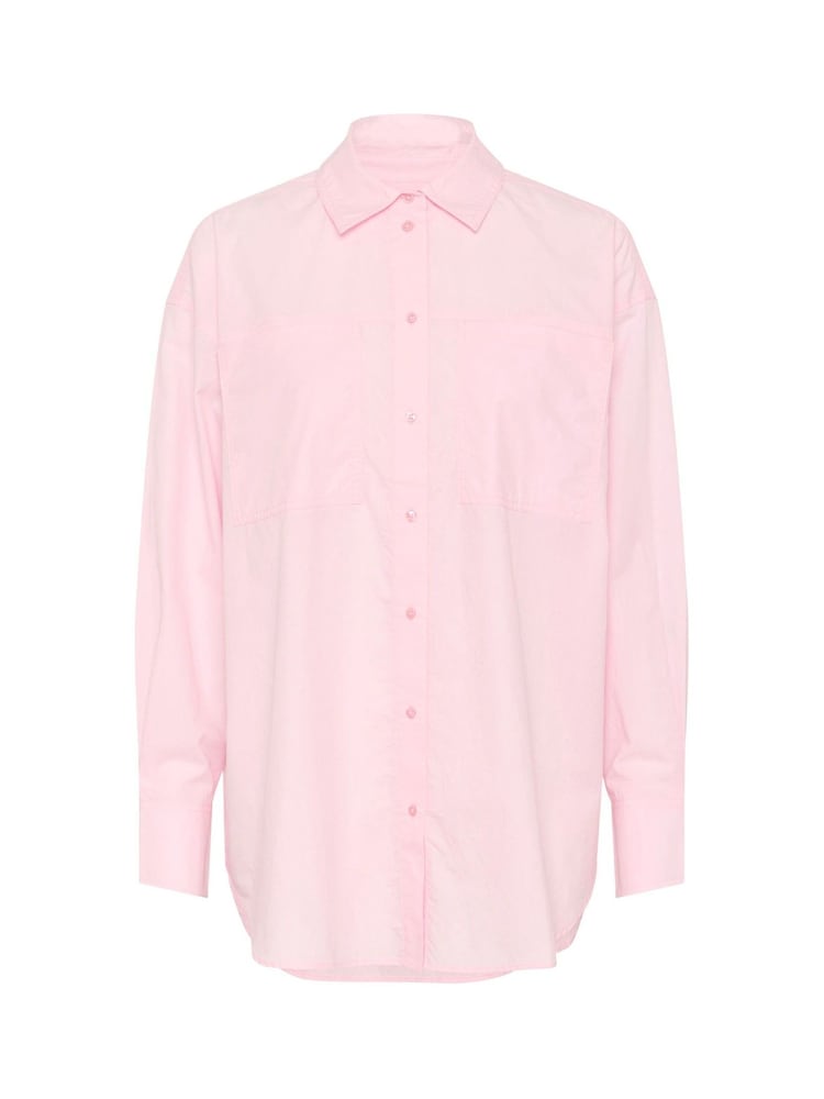 Soaked in Luxury Pink Calico Loose Fit Button Up 100% Cotton Shirt - Image 6 of 6