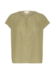 Soaked in Luxury Green Kettie Round Neck Batwing Sleeves Top - Image 5 of 6