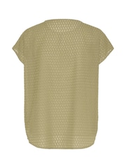 Soaked in Luxury Green Kettie Round Neck Batwing Sleeves Top - Image 6 of 6