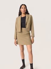 Soaked in Luxury Green Corinne A-line Silhouette Mini Skirt - Image 3 of 6