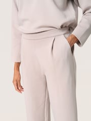 Soaked in Luxury Grey Magana Cropped Straight Legs Trousers - Image 3 of 6