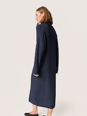 Soaked in Luxury Blue Sanja Rollneck Knitted Maxi Dress - Image 3 of 5