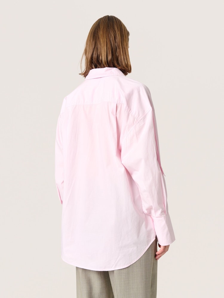 Soaked in Luxury Calico Pink Loose Fit Long Sleeves 100% Cotton Shirt - Image 2 of 6