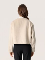 Soaked in Luxury Jada Boxy Fit Cropped Buttons Jacket - Image 2 of 6