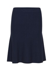 Soaked in Luxury Blue Indianna Knit Knee Length Skirt - Image 5 of 6