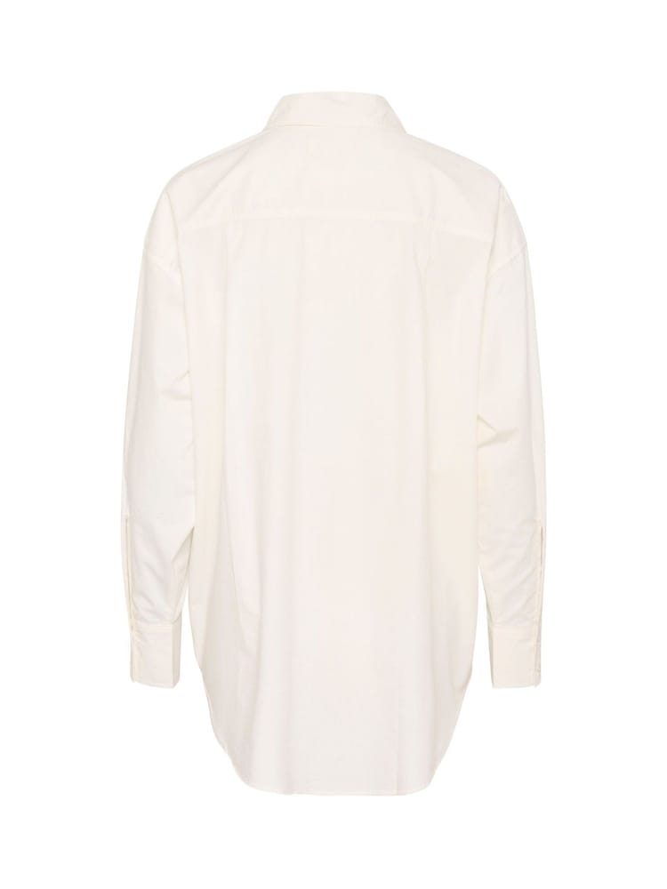Soaked in Luxury Calico Loose Fit Button Up White 100% Cotton  Shirt - Image 6 of 6