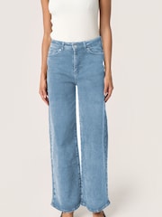 Soaked in Luxury Blue Vanessa Wide Legs High-waisted Jeans - Image 1 of 6