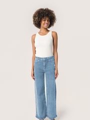 Soaked in Luxury Blue Vanessa Wide Legs High-waisted Jeans - Image 3 of 6