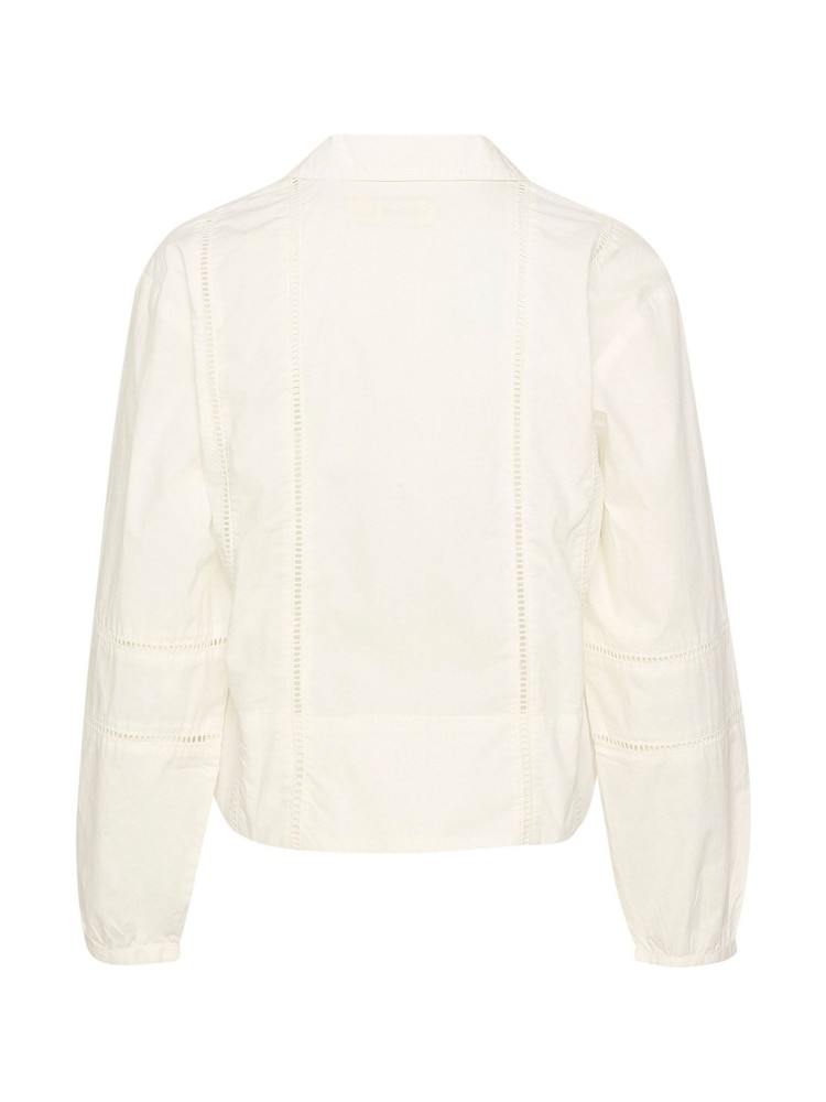 Soaked in Luxury Calico Tie Fastening Ladder Lace 100% Cotton White Blouse - Image 6 of 6 Soaked in Luxury Calico Tie Fastening Ladder Lace 100% Cotton White Blouse - Image 6 of 6